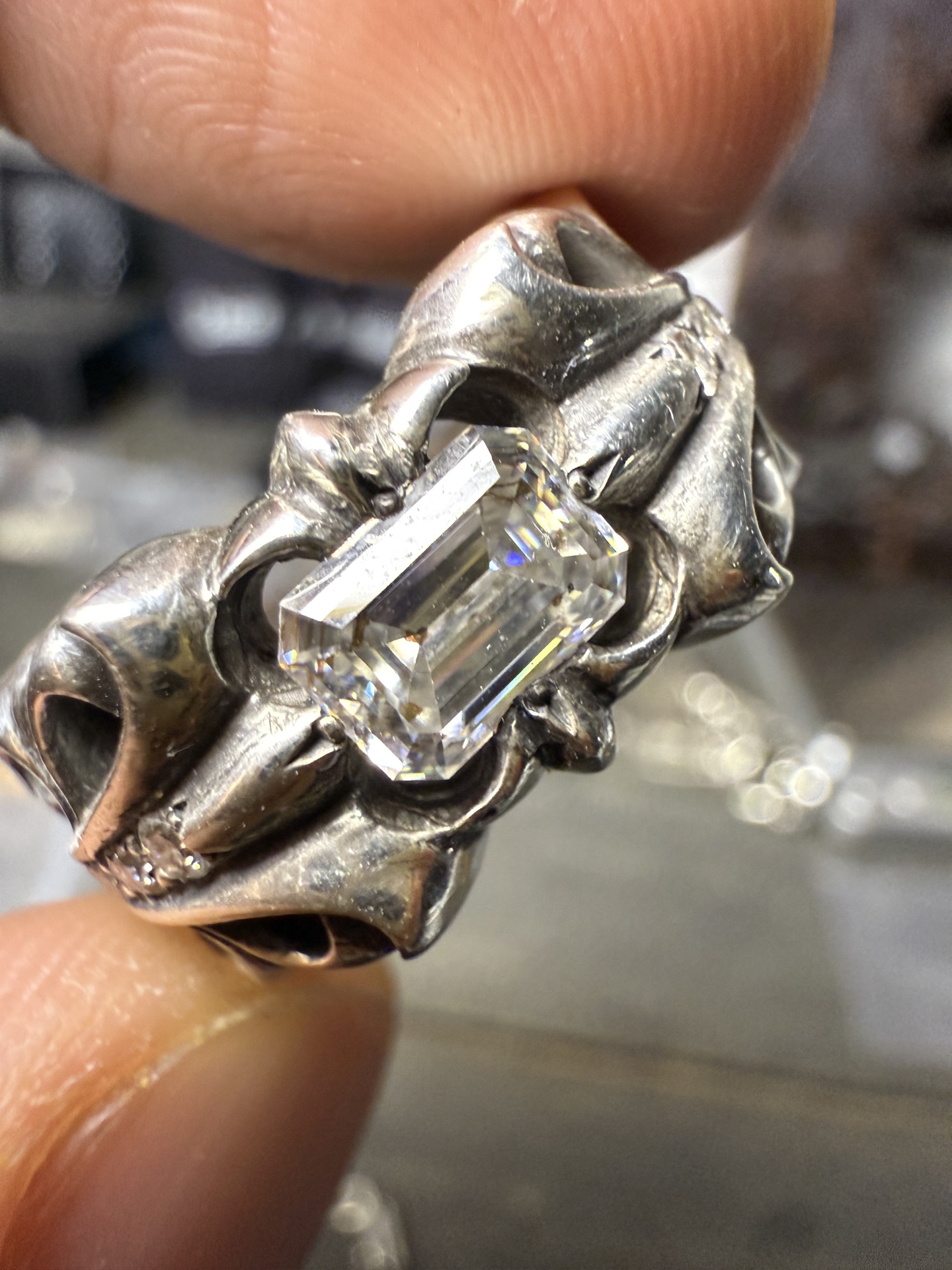 Rings, 925 silver with diamond customization