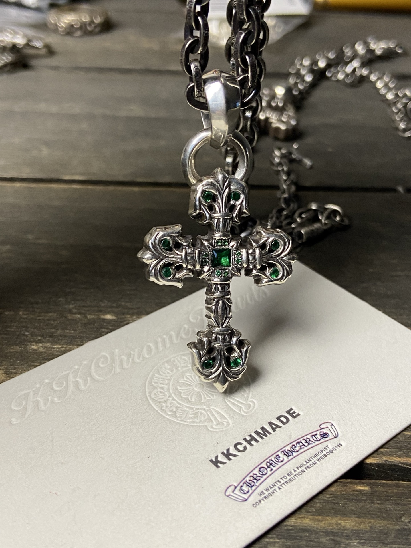 Necklace Pendant, 925 Silver Diamond Custom