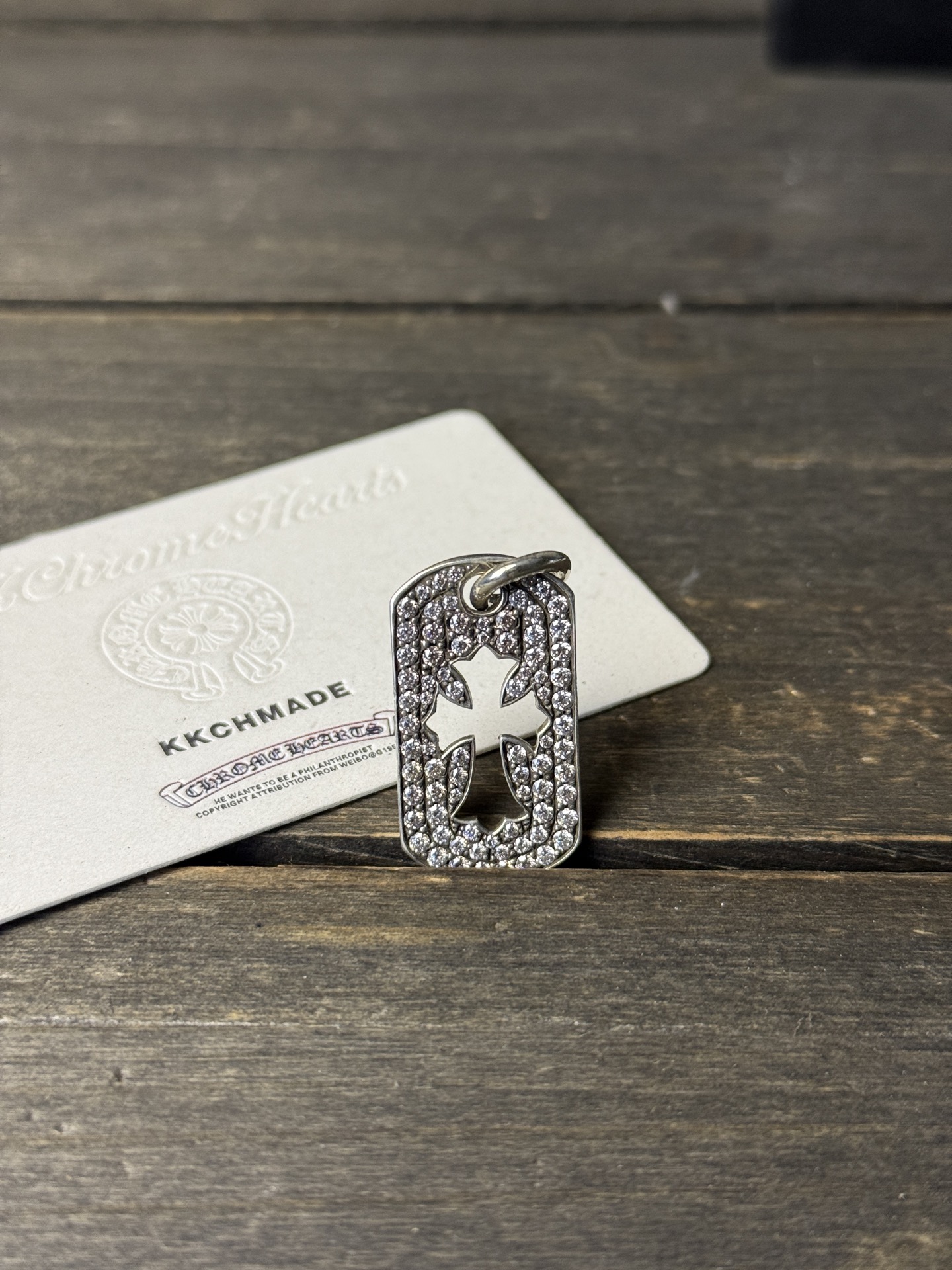 Necklace Pendant, 925 Silver Diamond Custom