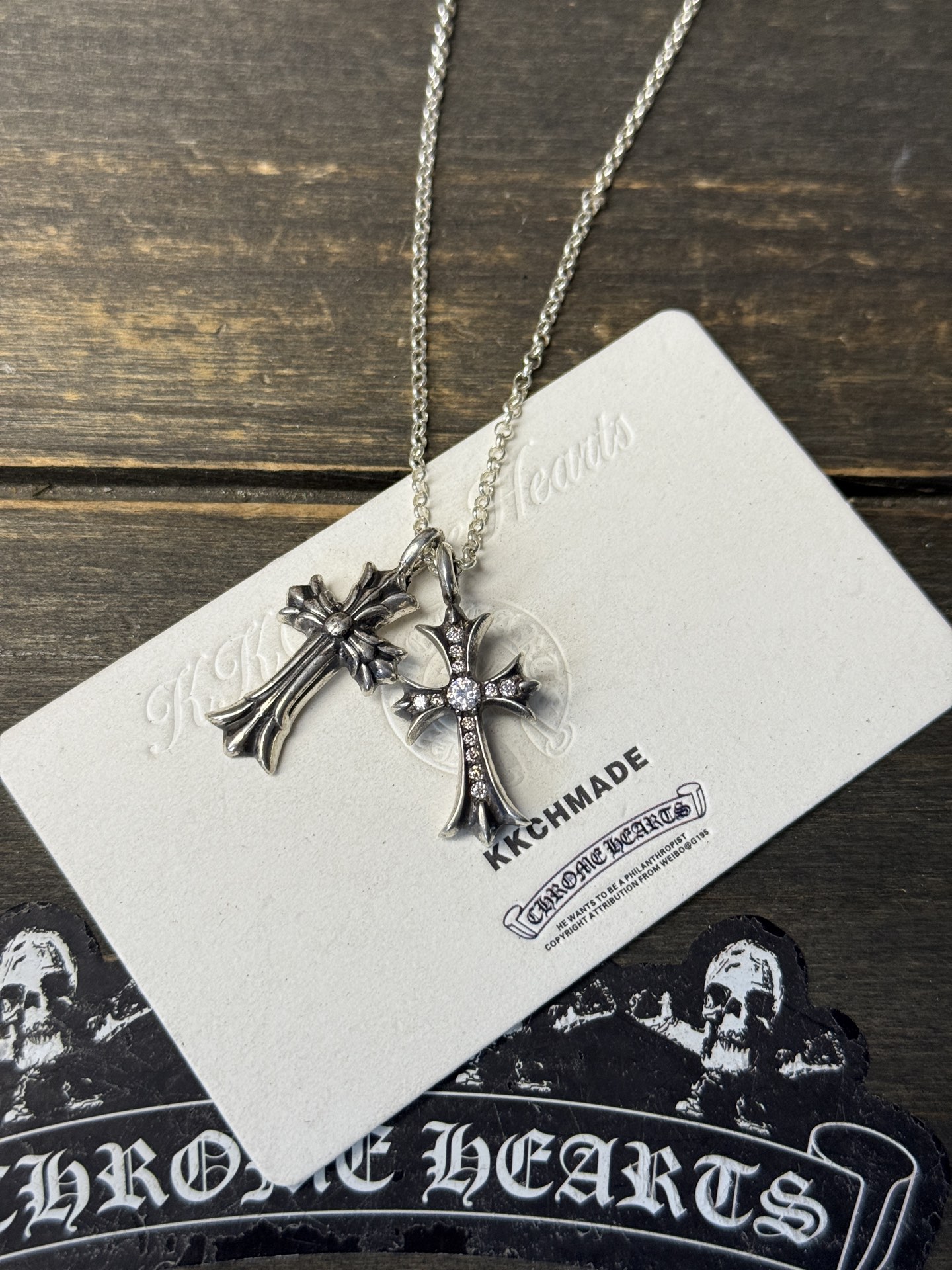 Necklace Pendant, 925 Silver Diamond Custom