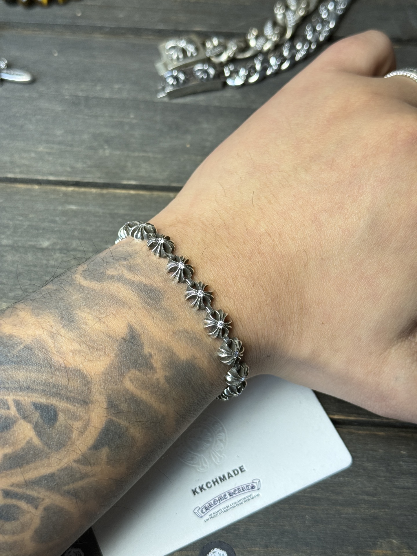 Bracelets and bangles, 925 silver with diamond customization