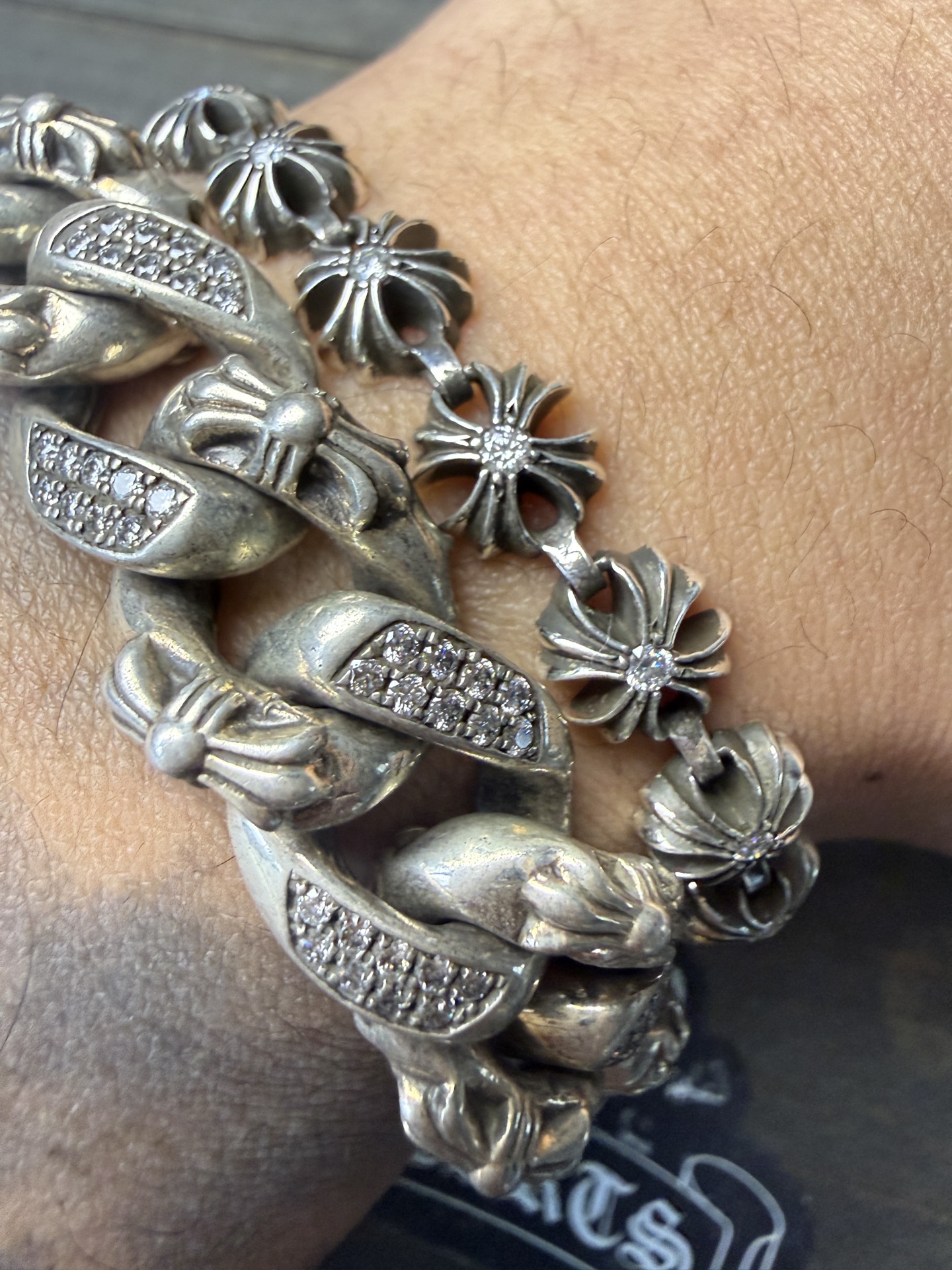 Bracelets and bangles, 925 silver with diamond customization