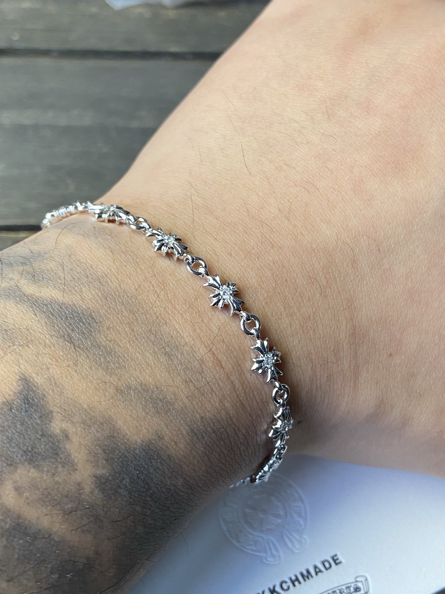 Custom Gold-Plated Diamond Setting, Bracelet Bangle