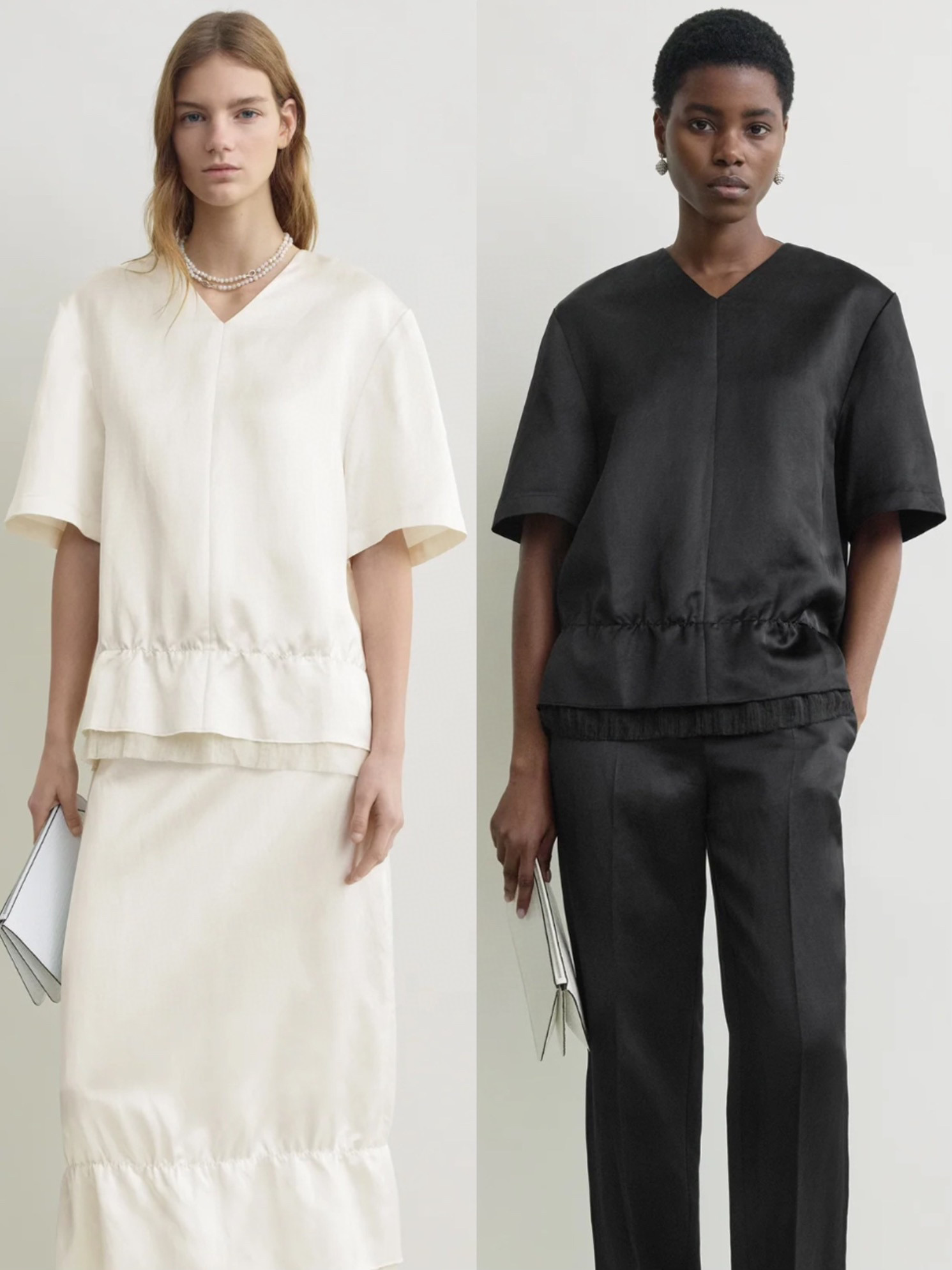 NO:801597,totem* 2026 spring and summer new top, minimalist design, full of texture, two colors and three sizes 343638,,19860909totem* 2026春夏新款上衣 极简设计 质感满满 两色三码 343638,,,Women's clothing