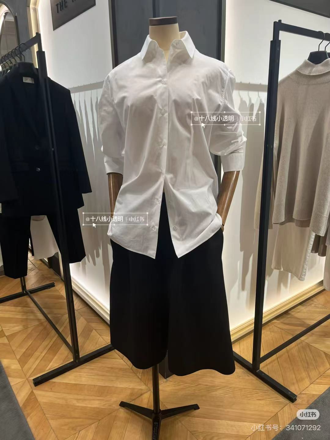 NO:906641,the ro* 2026 new summer cotton cropped pants, minimalist and fashionable, super easy to wear shorts, black and white sml,,shorts,19860909the ro* 2026夏季新款棉质七分裤 极简时髦 超级好穿搭的一款短裤 黑色白色 sml,,shorts,,Women's clothing