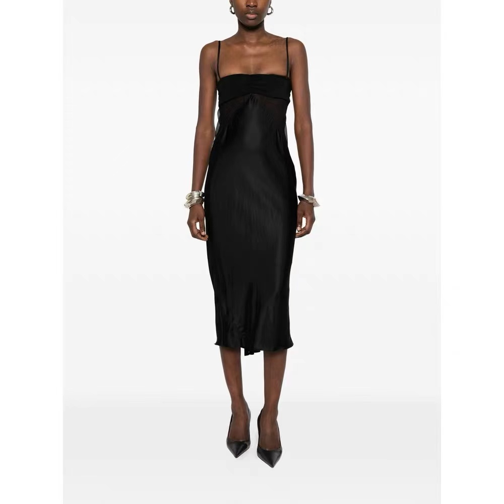 NO:908409,rick owens 2026 summer new suspender dress side waist sheer design sml,,skirts,19860909rick owens 2026夏季新款吊带连衣裙 侧腰透纱设计 sml,,skirts,,Women's clothing