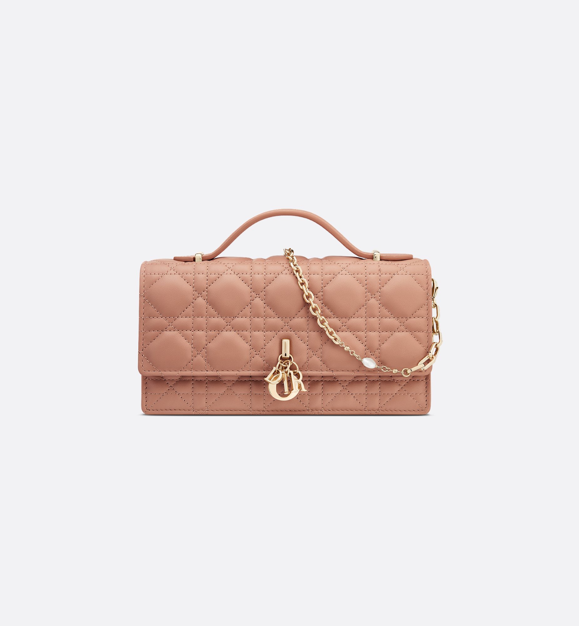 𝑴𝒊𝒔𝒔 𝑫𝒊𝒐𝒓 mini cadena de perlas rosa rosa