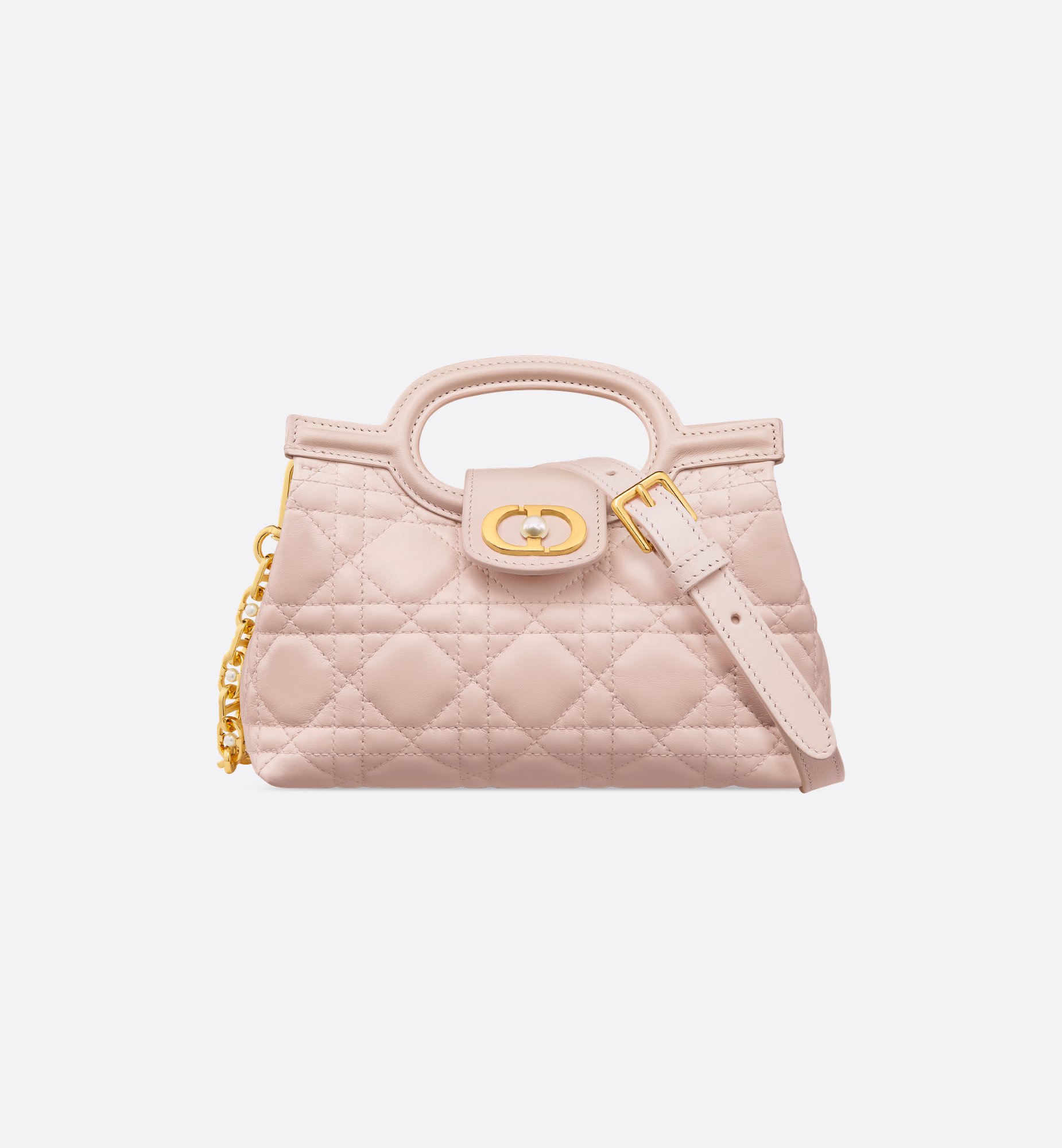 𝑱𝒐𝒍𝒊𝒆 Bolso con cadena de perlas Rouge Powder 18,5 cm