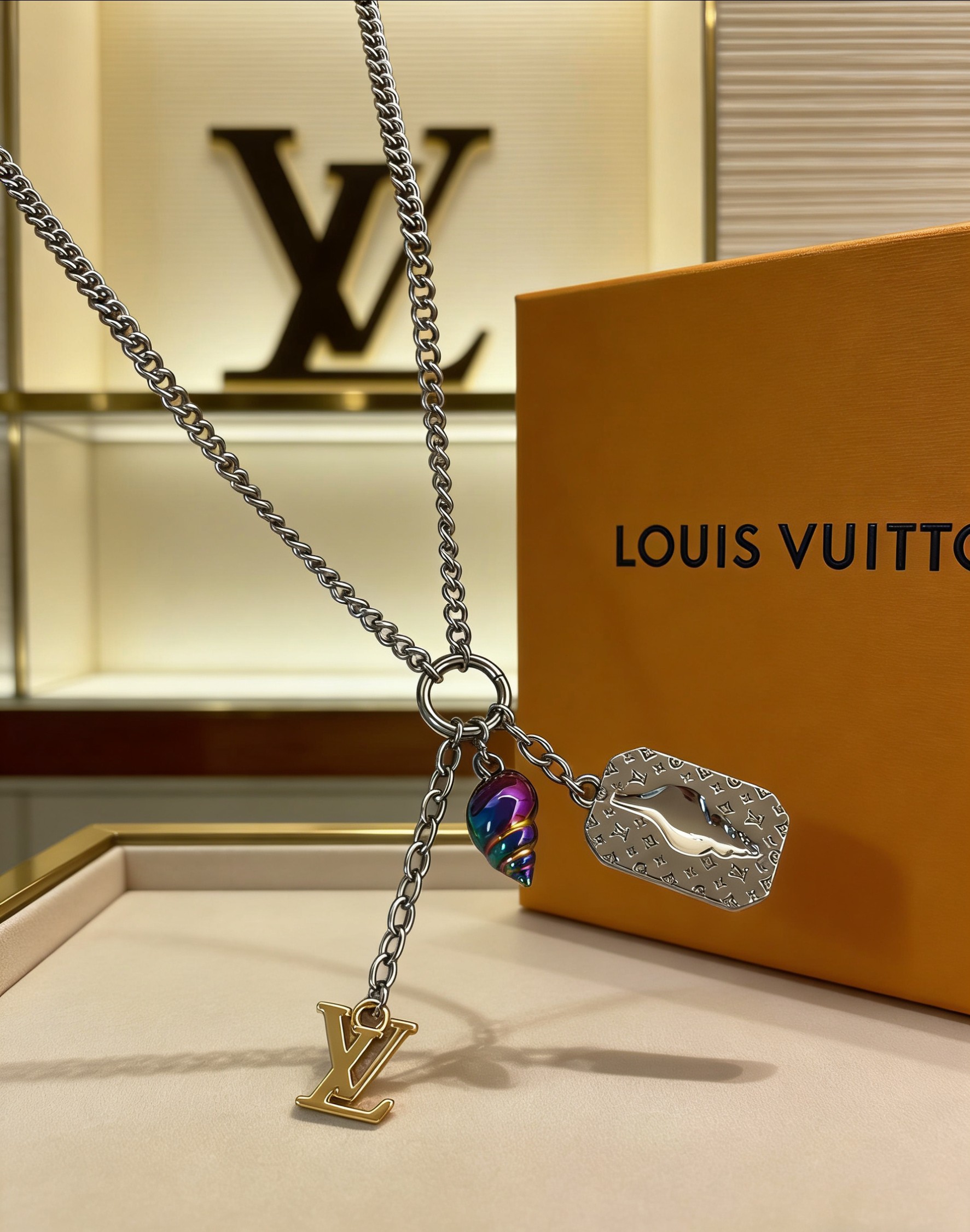 Louis Vuitton 1V路易威登 SHELL海螺项链