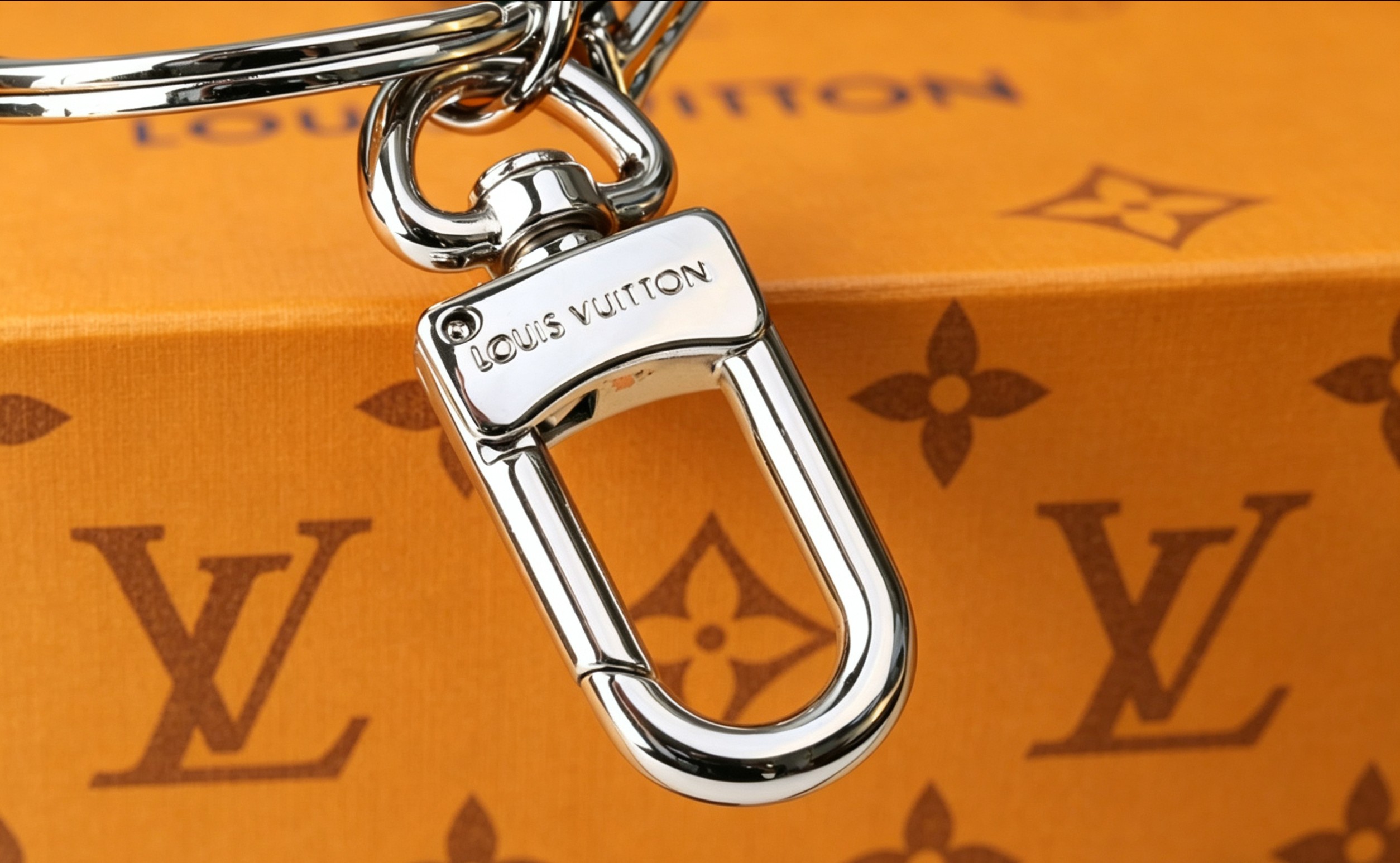 Louis Vuitton 标志性喷漆罐设计 撞色包边与 印花交织 1V字母挂饰与可旋转扣具兼具颜值与实用性