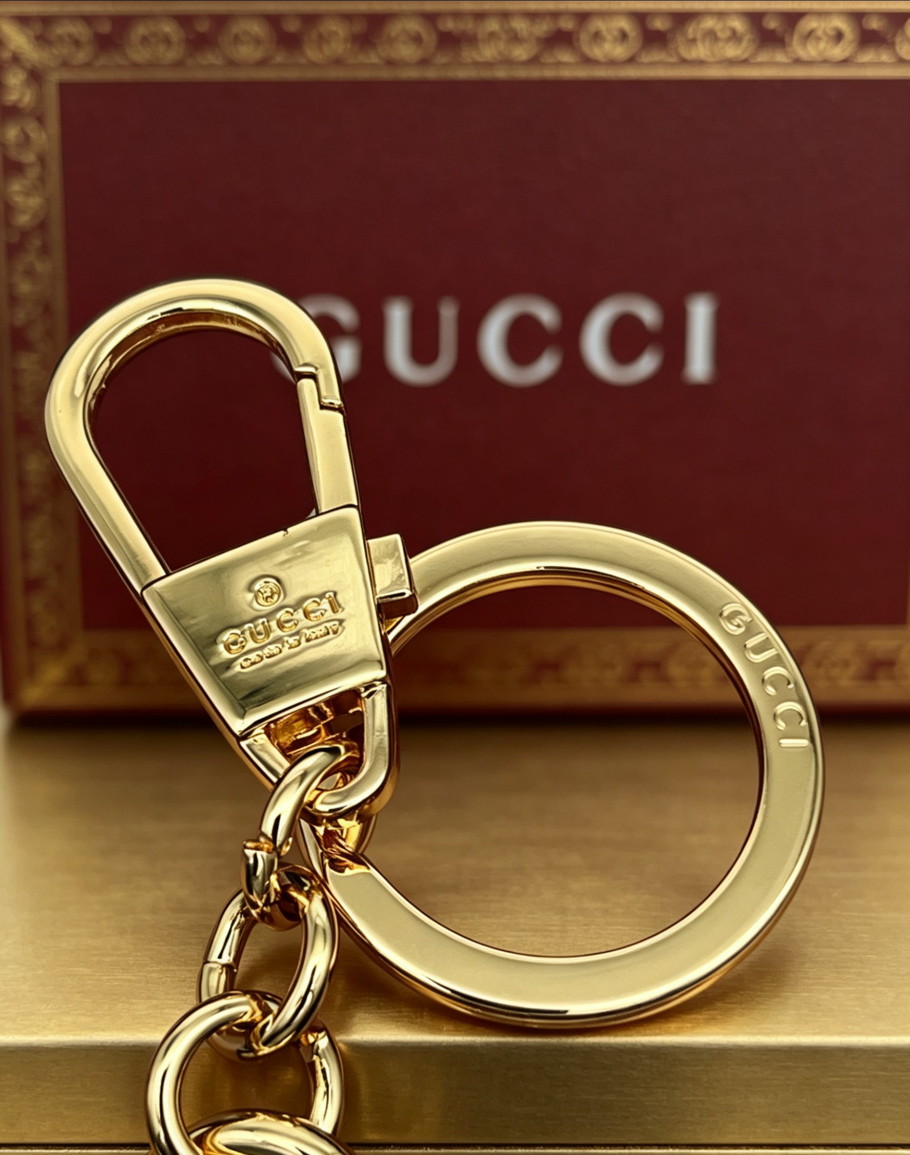 Gucci 古驰Gucci 双G猫头鹰造型钥匙扣
