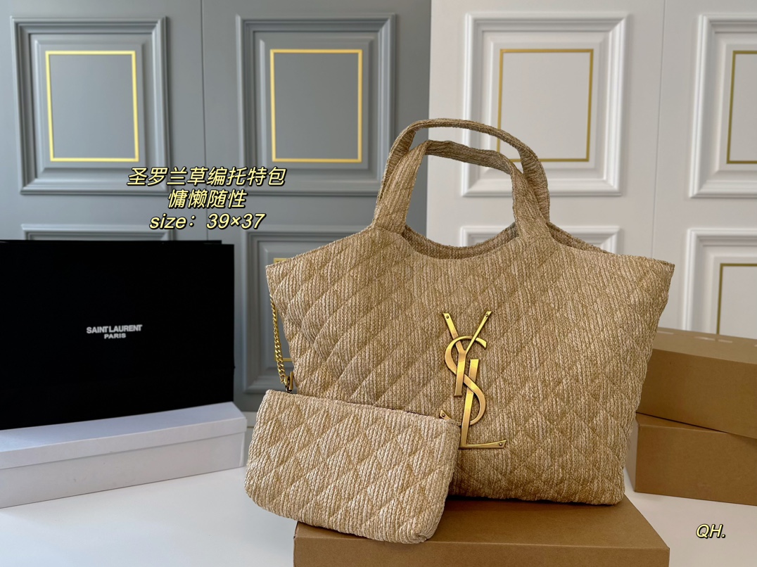 Yves Saint Laurent Designer
 Sacs Cabas Tissé Série d’été Fashion