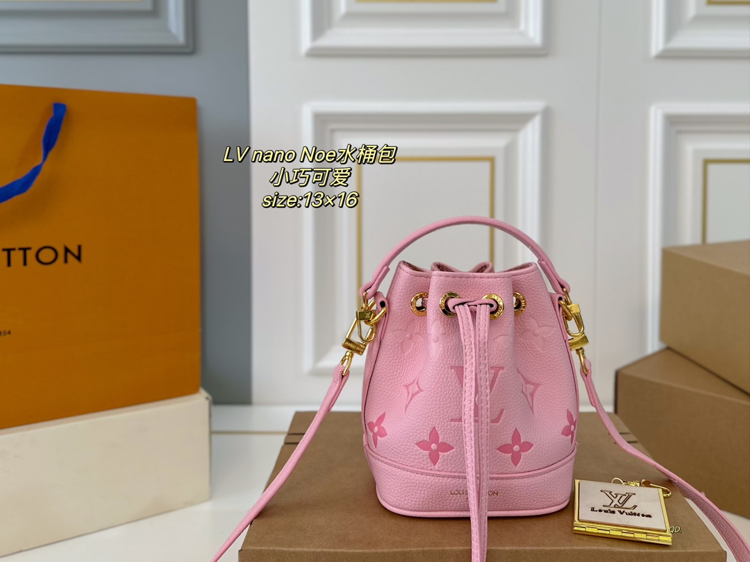 Online -Luxusdesigner verkaufen
 Louis Vuitton LV Nano Noe Taschen Eimertaschen Vintage