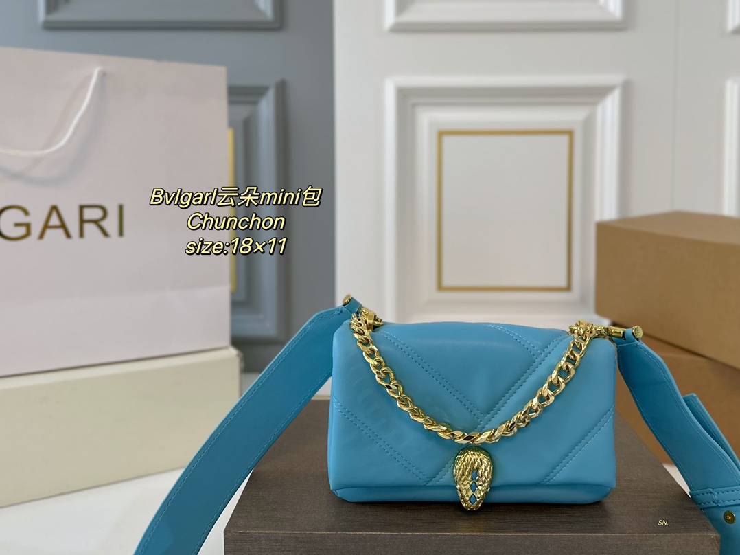 Bvlgari Mini Bags Set With Diamonds Cotton Mini