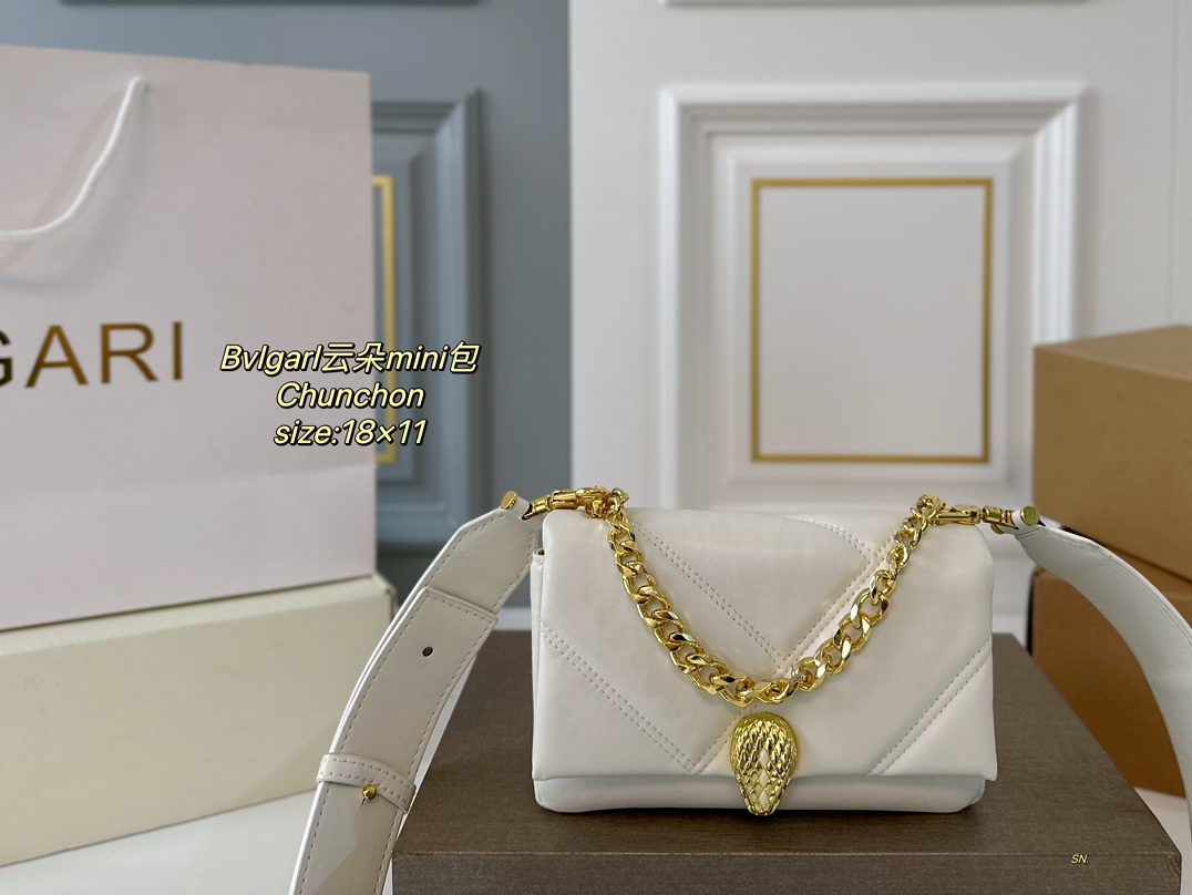 Bvlgari 7 Star
 Mini Bags Set With Diamonds Cotton Mini