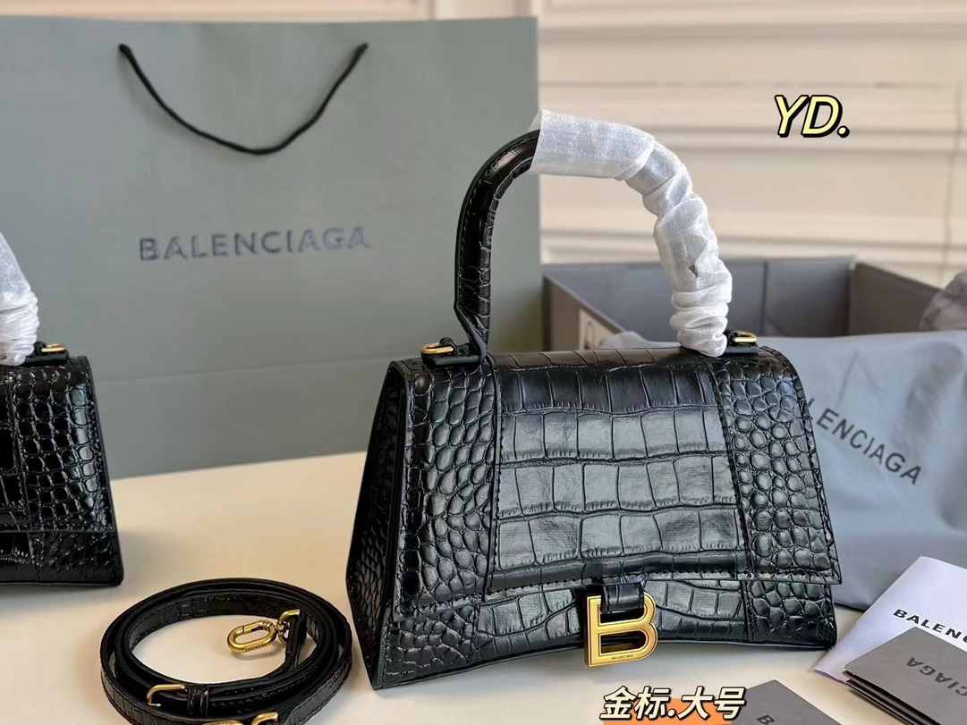 Balenciaga Sanduhr Taschen Rindsleder