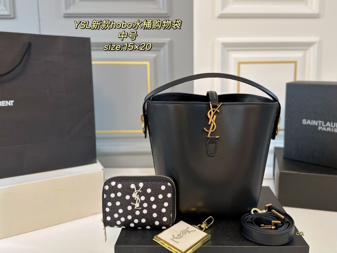 Yves Saint Laurent Hobo Waterdichte Bucket Bag Middelgroot - Stijlvol & Ruim 1 Yves Saint Laurent Hobo Waterdichte Bucket Bag Middelgroot - Stijlvol & Ruim