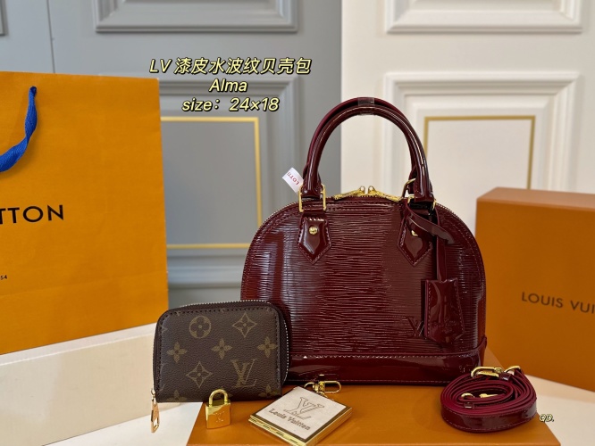 Bolso Alma de Charol con Textura Ondulada Louis Vuitton - Elegancia y Estilo 1 Bolso Alma de Charol con Textura Ondulada Louis Vuitton - Elegancia y Estilo