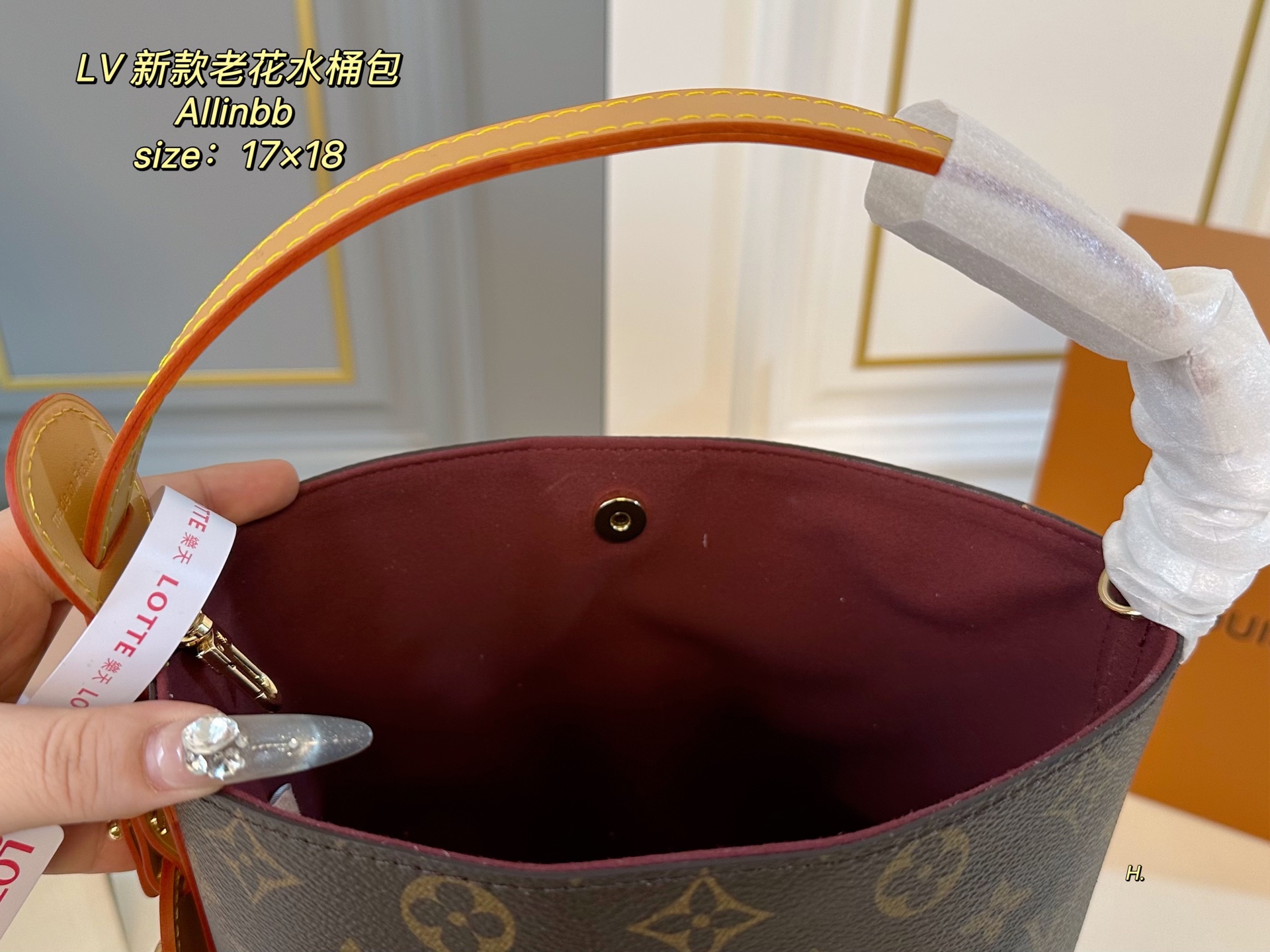 Louis Vuitton Allinbb Monogram Bucket Bag - Compact & Chic 10 i1740979645541 9977 0 8