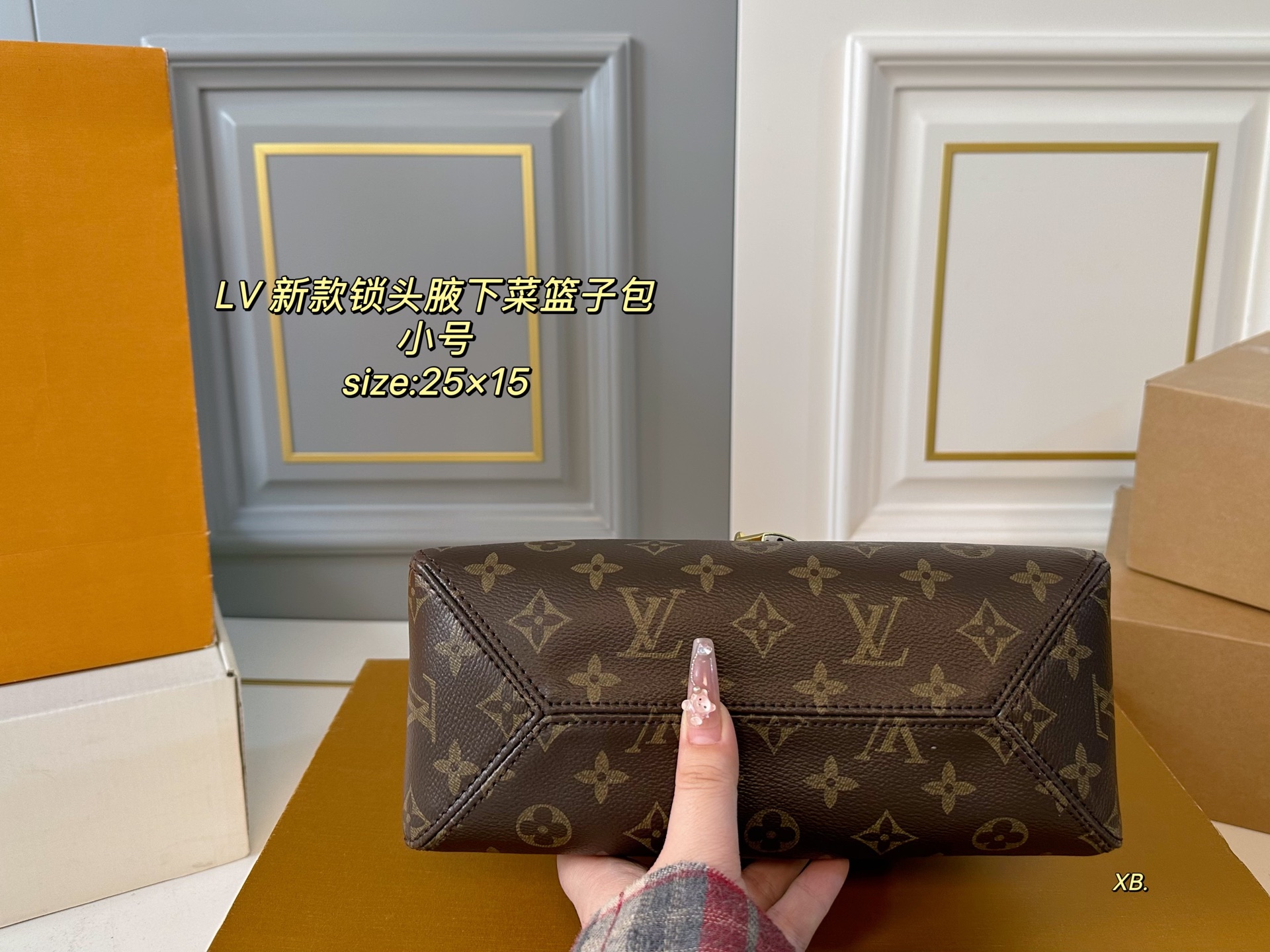Louis Vuitton The Drop Lock Shoulder Bag, Classic Monogram Canvas. 6 i1746748983066 8961 0 4