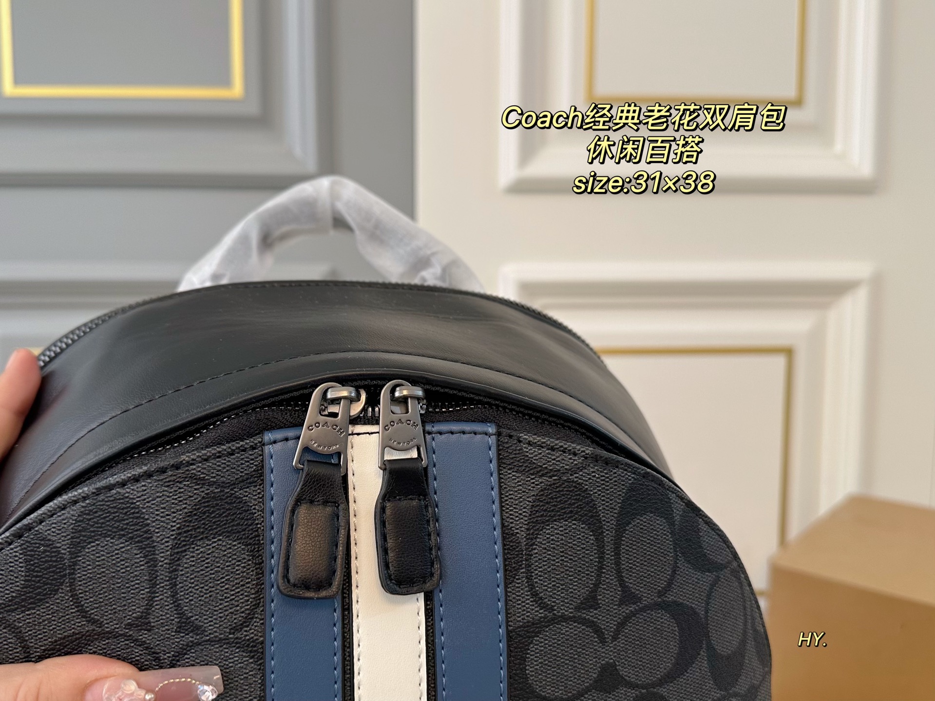 Coach Classic Logo Backpack, Versatile and Stylish Rucksack, 31 x 38 cm 5 i1746749676873 4241 0 3