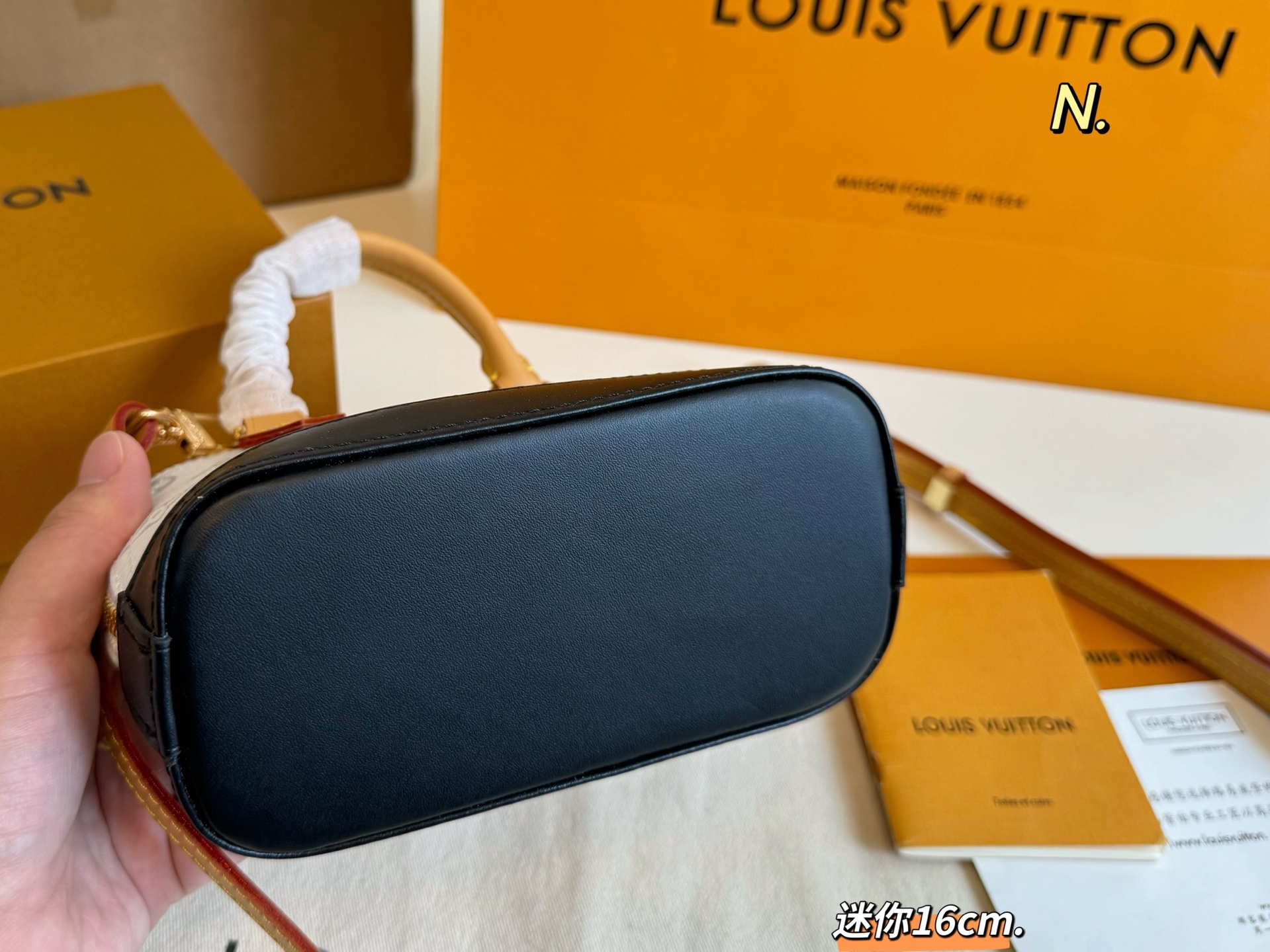 Louis Vuitton Nano Alma Monogram Coated Canvas in White and Black, 16cm 9 i1746763341934 7162 0 7