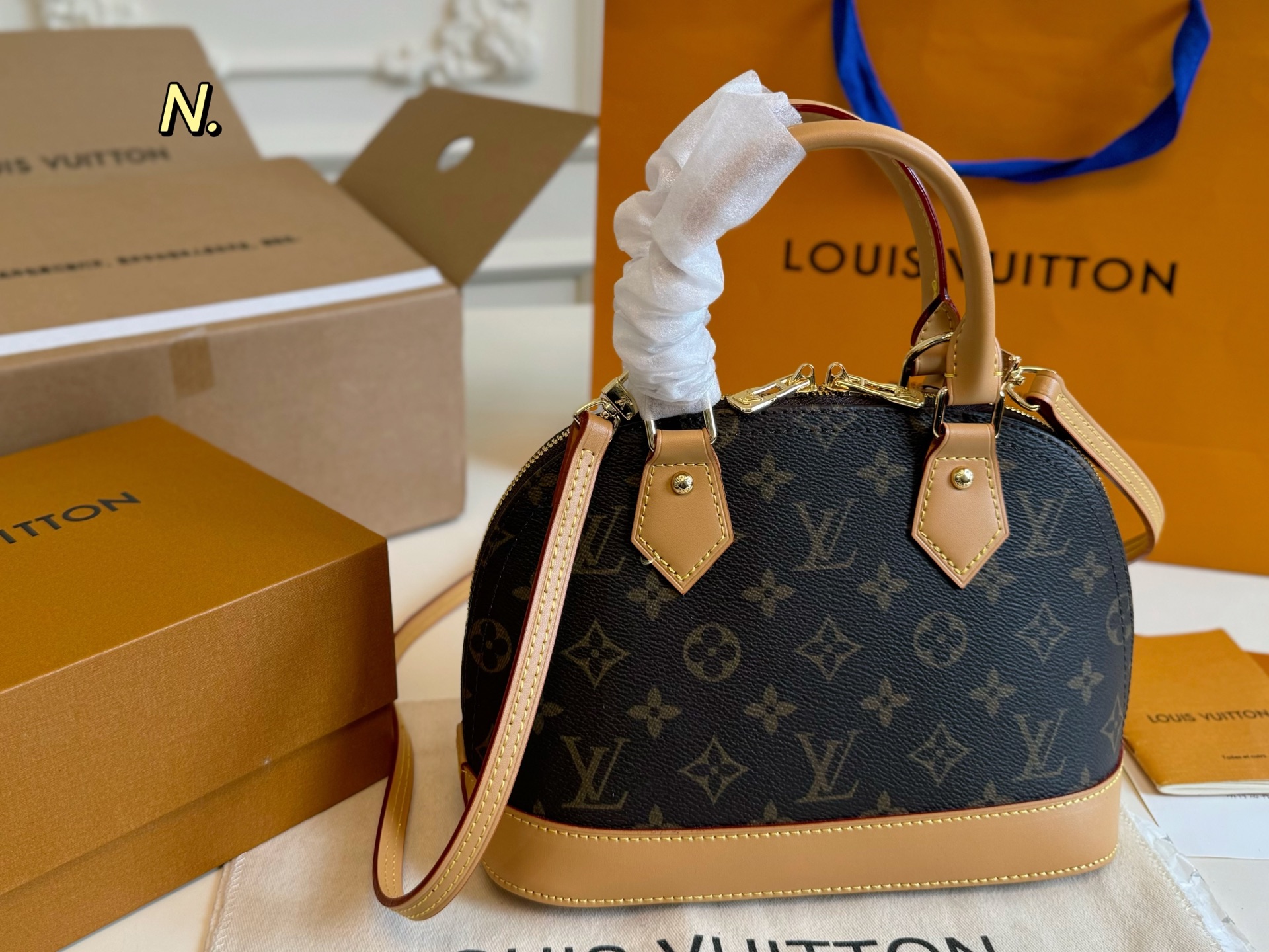 Louis Vuitton Nano Alma Monogram Canvas Satchel Bag - Stylish & Compact 6 i1746763429526 7207 0 4