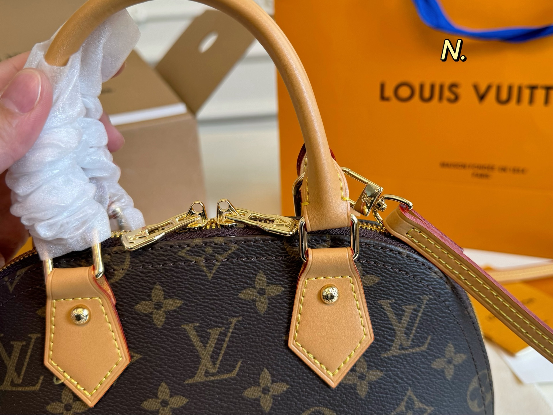 Louis Vuitton Nano Alma Monogram Canvas Satchel Bag - Stylish & Compact 4 i1746763432236 7797 0 2