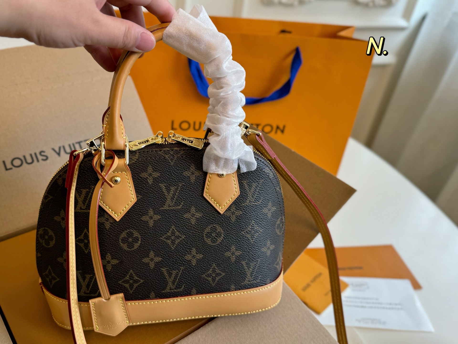 Louis Vuitton Nano Alma Monogram Canvas Satchel Bag - Stylish & Compact 3 i1746763432351 1693 0 1