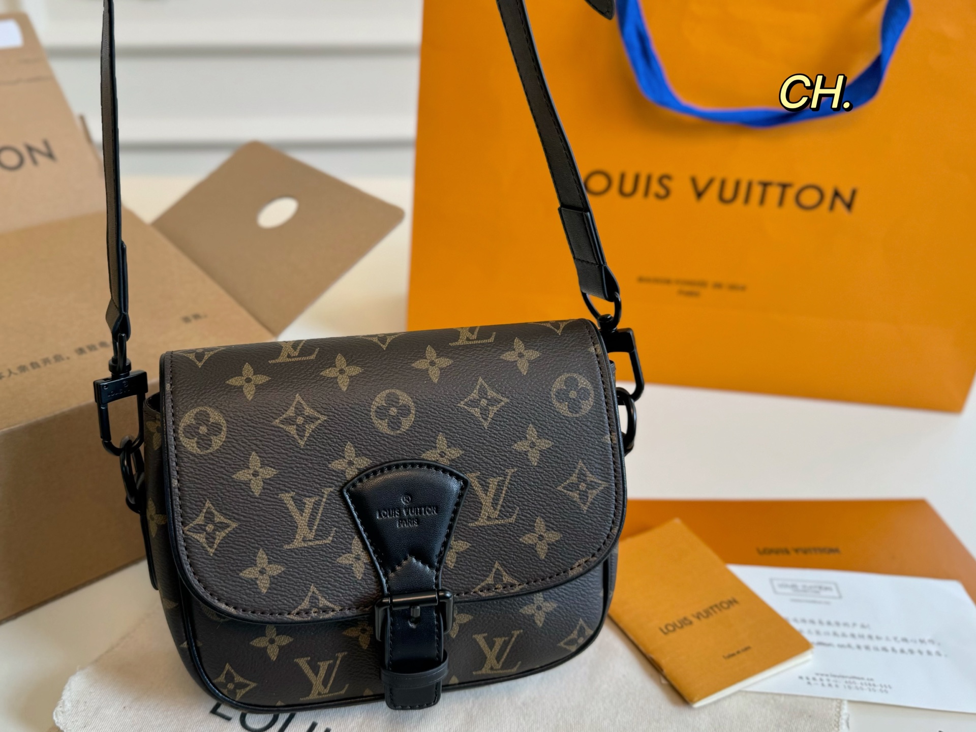 Louis Vuitton Montsouris Monogram Empreinte Leather Crossbody Bag, 20 x 16 cm 3 i1746763632675 7892 0 1