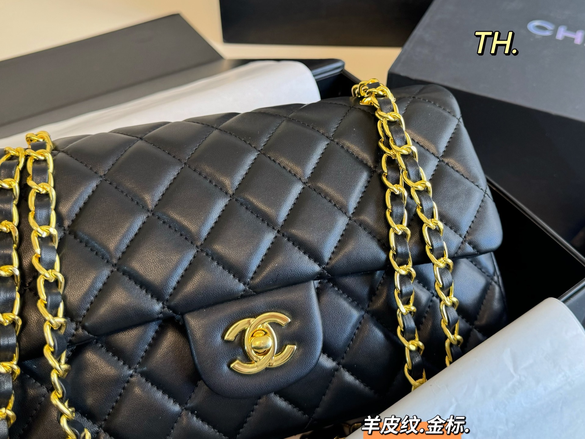 Chanel Classic Flap Bag - Double Chain, Luxurious Lambskin Leather 9 i1746764319287 7801 0 7