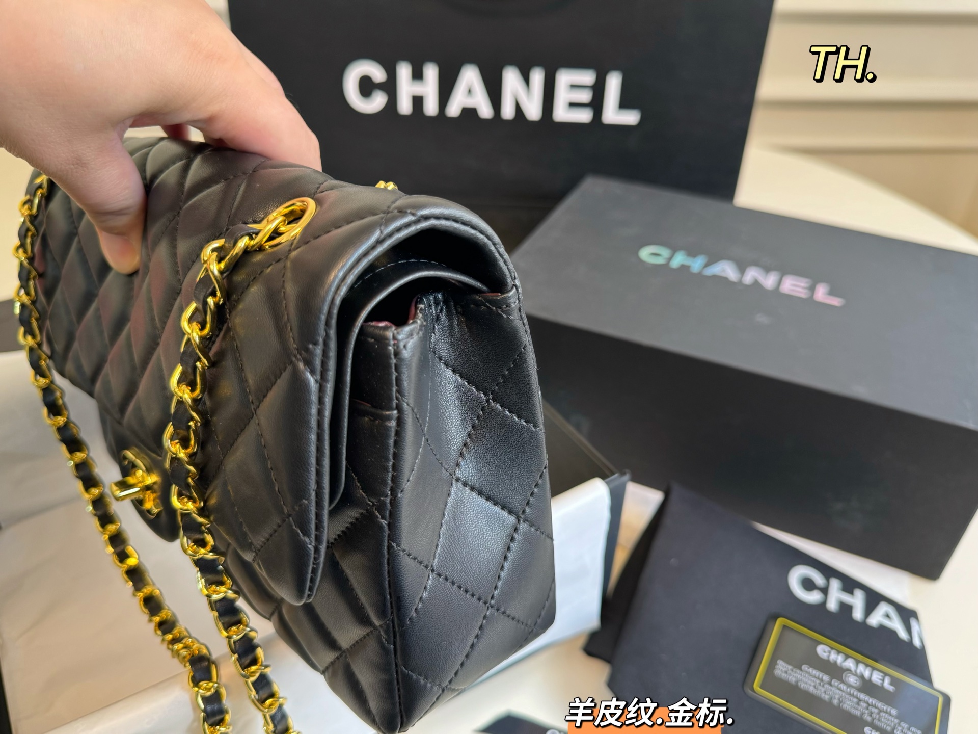 Chanel Classic Flap Bag - Double Chain, Luxurious Lambskin Leather 4 i1746764320455 4363 0 2