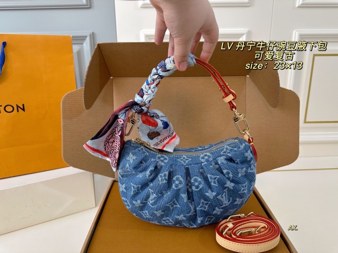 Louis Vuitton Denim Monogram Valley Bag, Adjustable Straps & Multiple Carry Options 1 Louis Vuitton Denim Monogram Valley Bag, Adjustable Straps & Multiple Carry Options