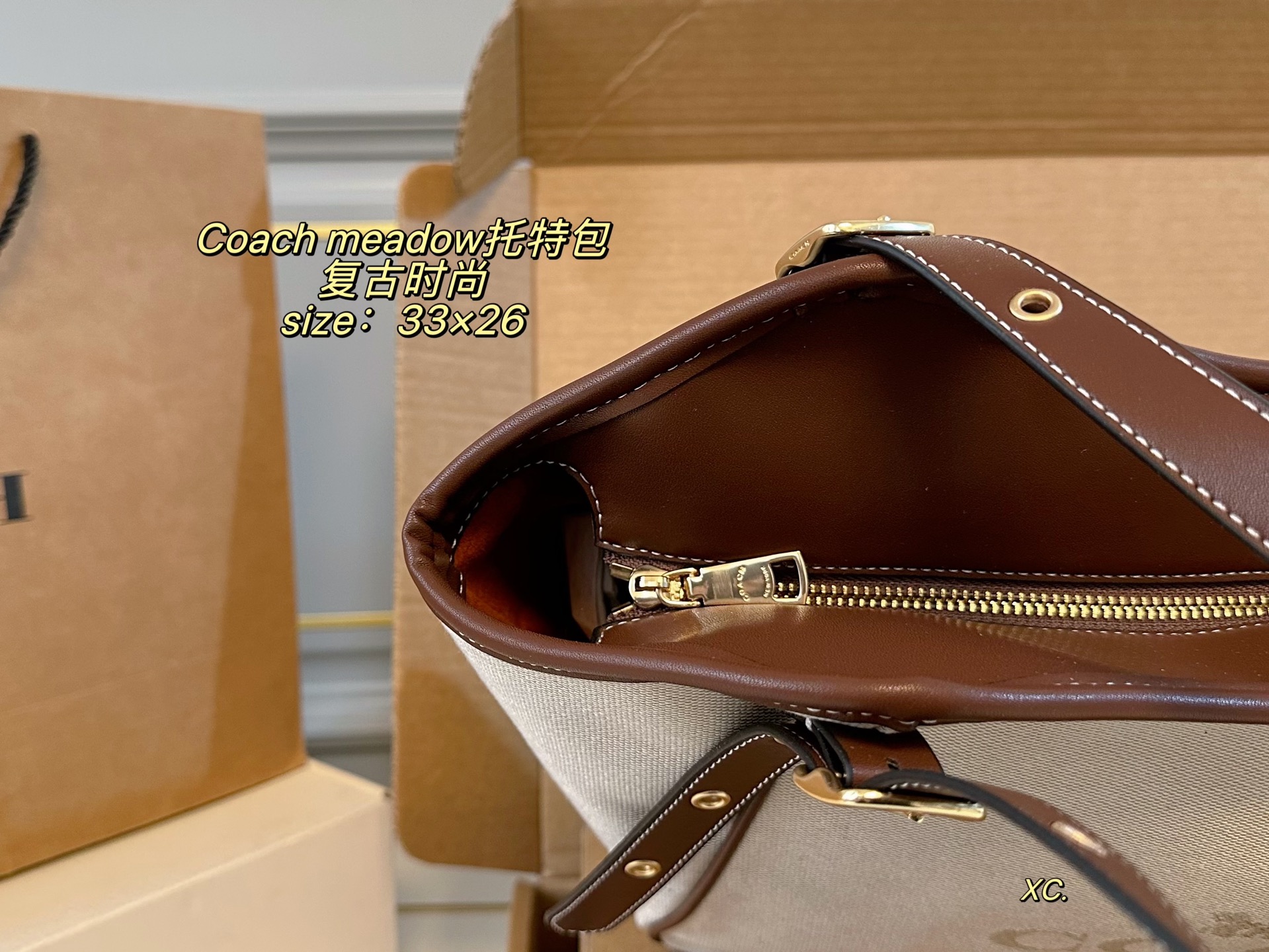 Caixa de avião com bolsa COACH) — photo 8