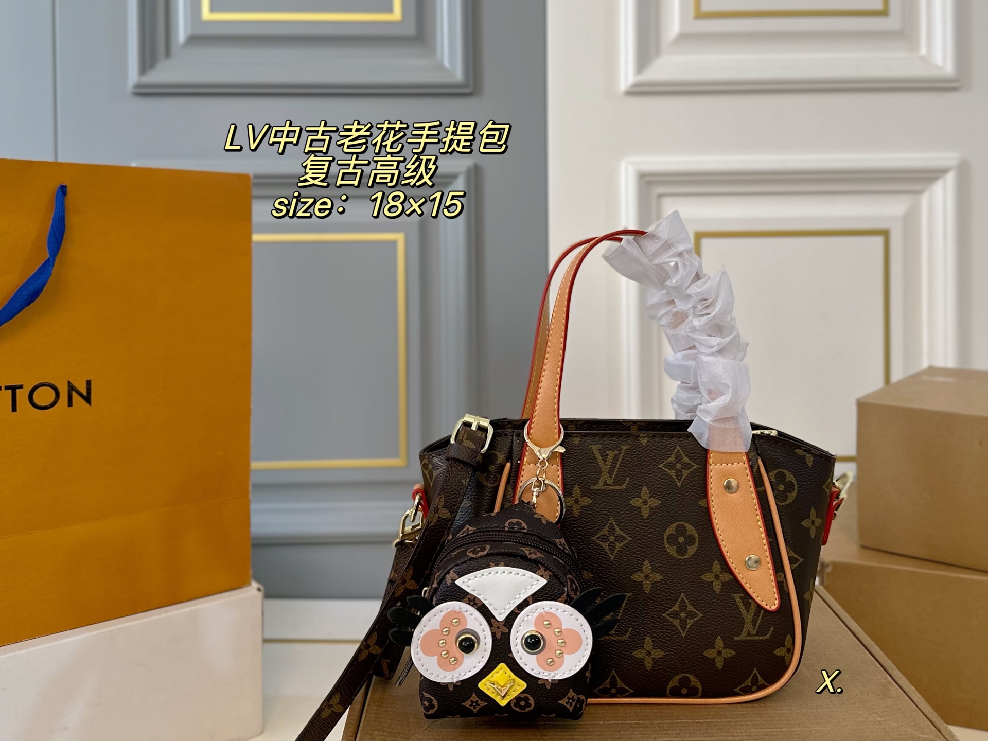 P210 Comes With Box Pendant | | Size: 18×15 | Lv Louis Vuitton Mid-century Floral Handbag️ | Paired With Coin Purse Pendant | Simple Design, Strong Retro Style | Equipped With A Long Shoulder Strap, It Is Very High-end When Carried Cross-body | Match It Casually, A Fashionable And Practical Niche Style