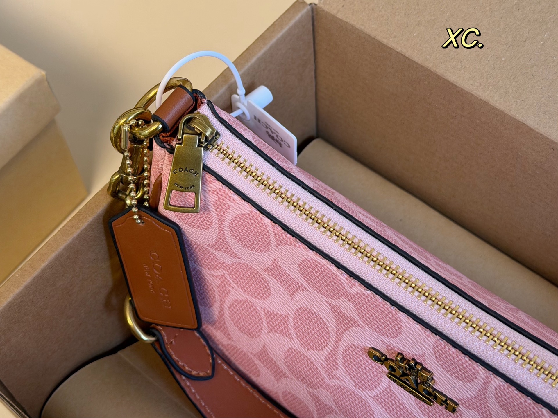 (Con caja) tamaño: 23×13 COACH el bolso de hombro Teri más popular💕 Estilo retro, combinación de colores súper bonita❗…