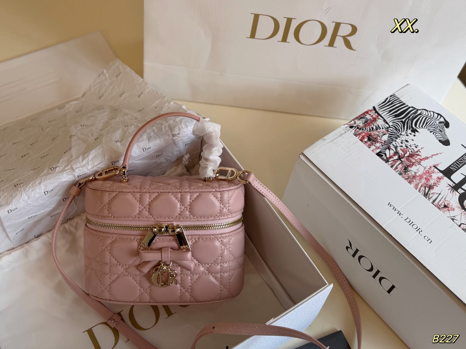 Dior Burgundy Quilted Leather crossbody shoulder