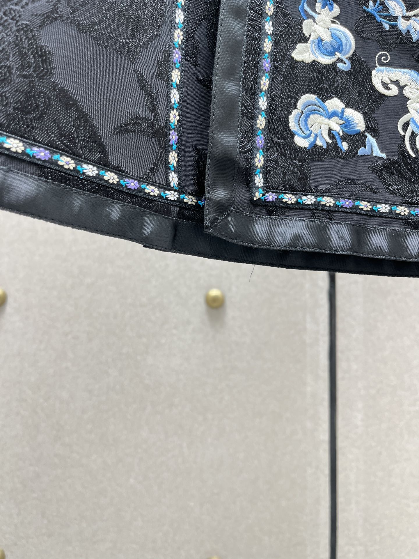 ♥️绣花提花中式马面裙！黏胶面料 腰围可调节  SML
