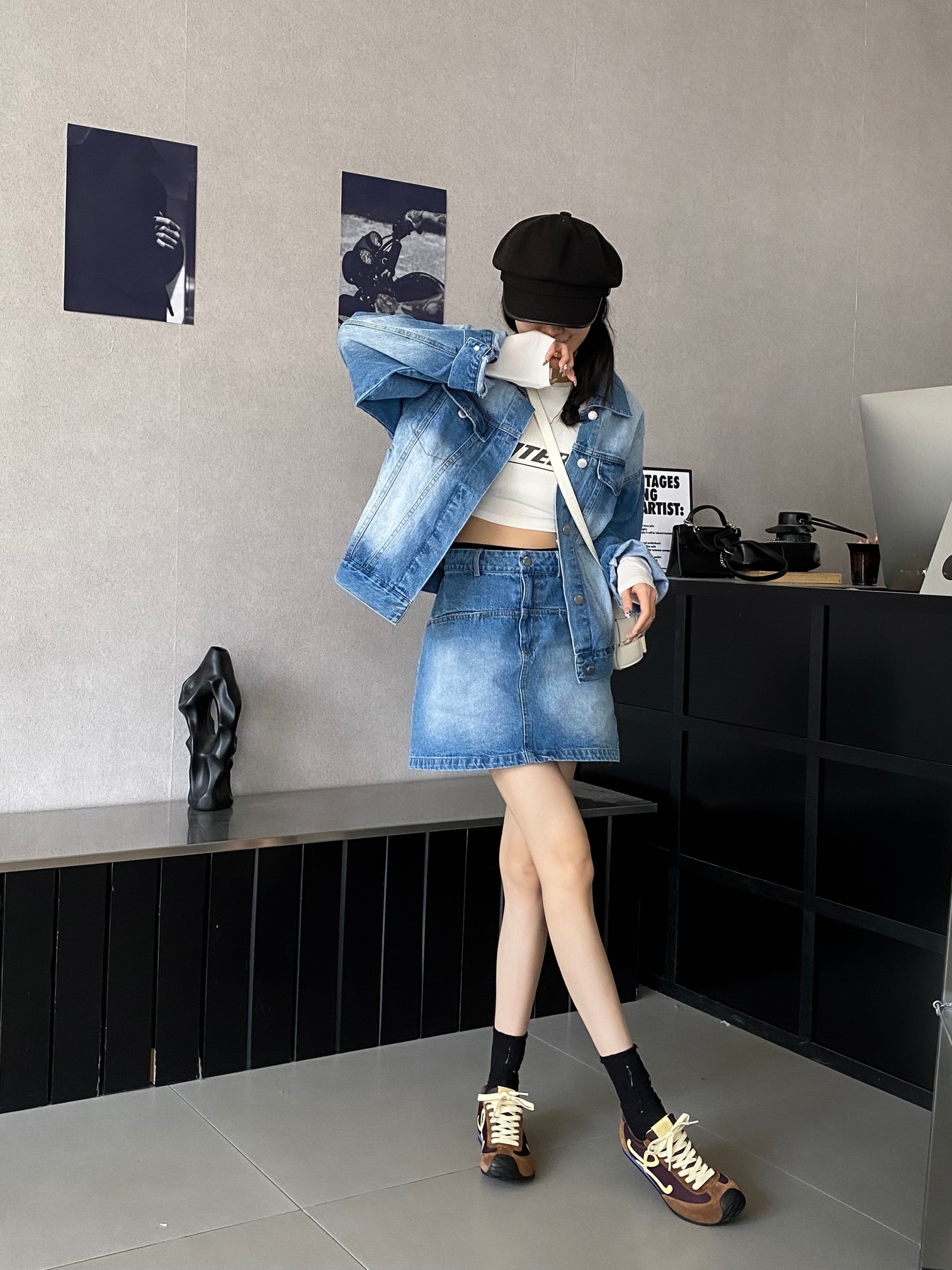 NO:693175,Brown and yellow model real shots, casual shoes/sports shoes, sneakers19860909棕黄 模特实拍,休闲鞋/运动鞋,sneakers,Women's Shoes