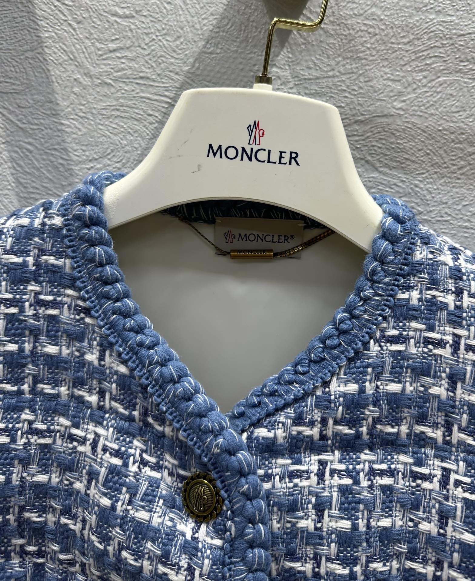 原单品质️爆款推荐Moncle*24秋冬新品软花呢编织夹克羽绒服花边织带拼接小香风短款版型百搭不挑人减龄