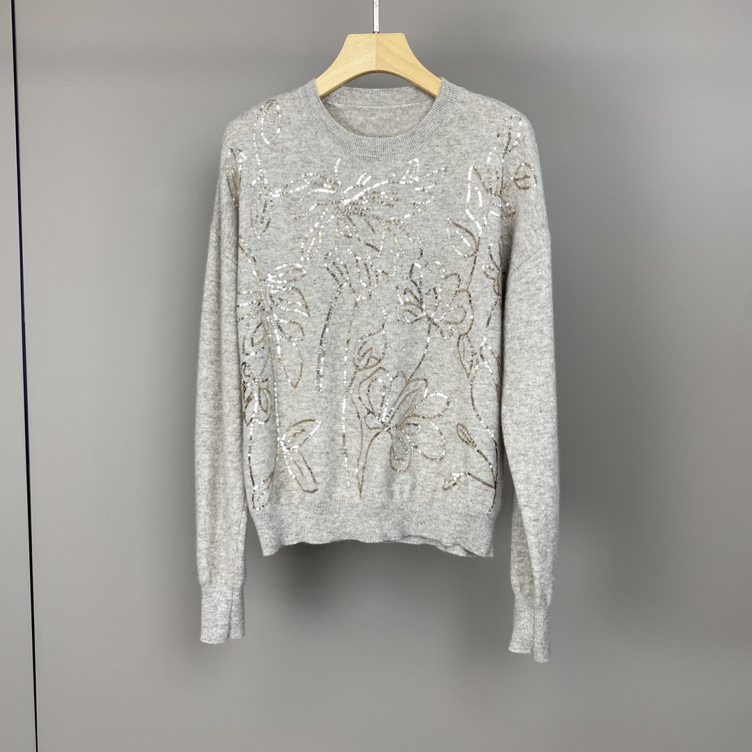 Elegant Women's Cashmere Sweater with Beaded Sequins Flower Design 3 i1722737698 8128 6