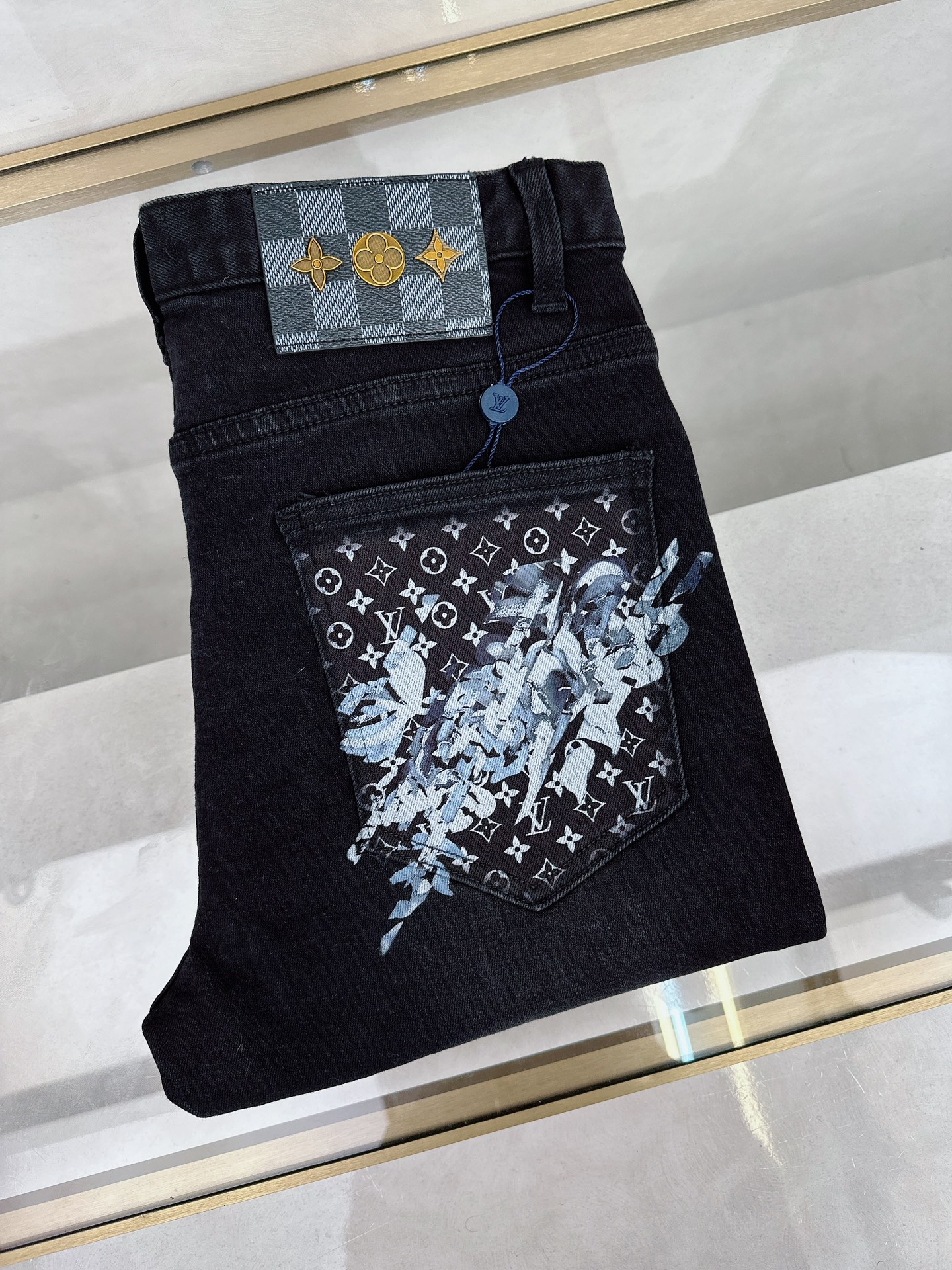 LV 2025FW春夏新款男士休闲牛仔裤，顶级品质！渠道订单，...
