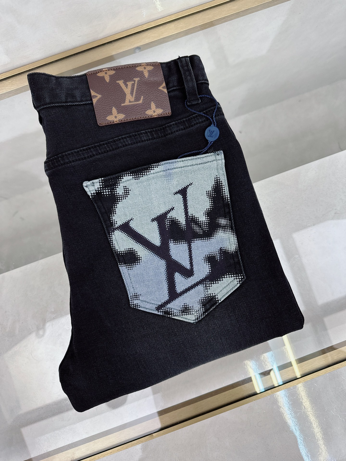 LV 2025FW春夏新款男士休闲牛仔裤，顶级品质！渠道订单，...