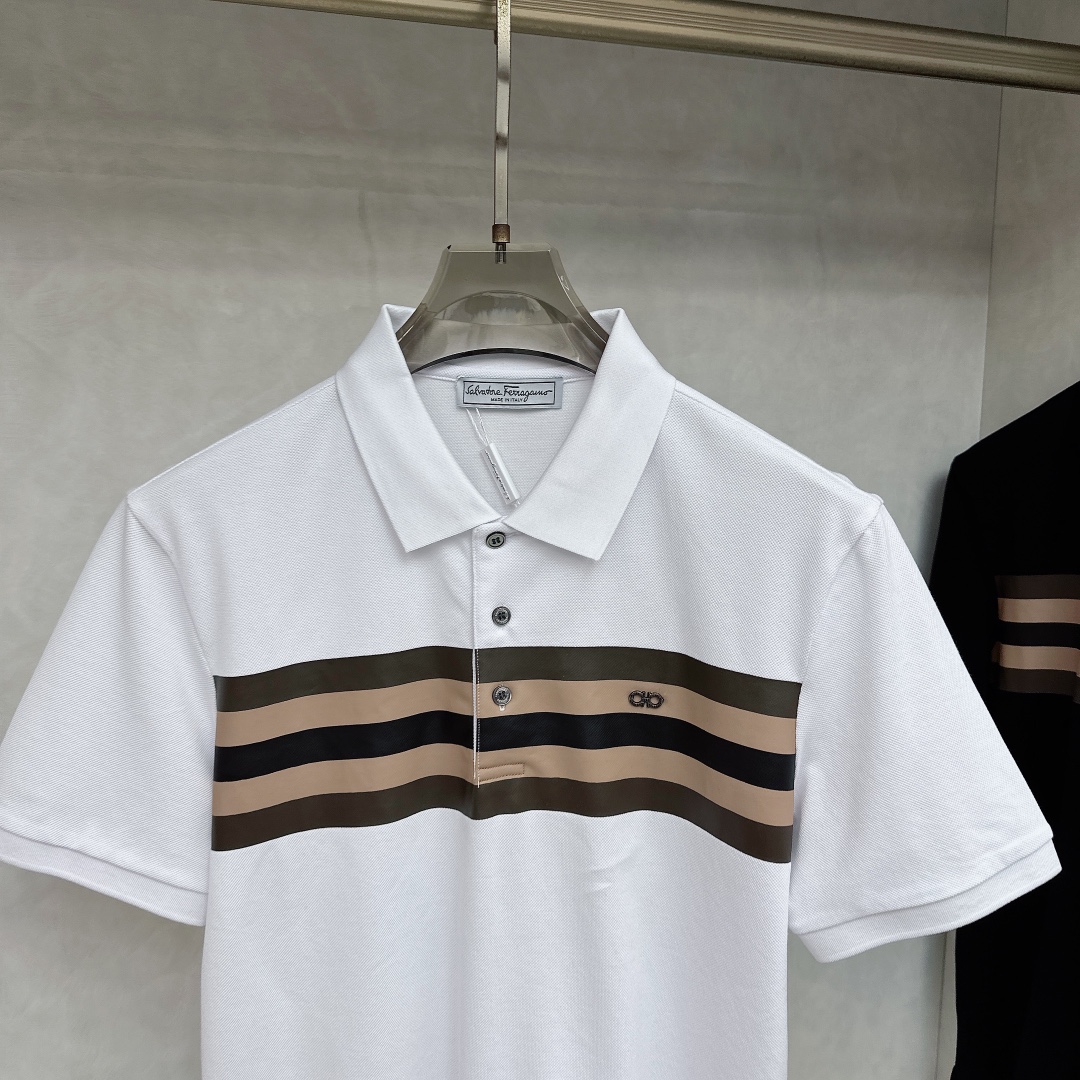 “High-End Men’s Classic Logo Polo Suit: Luxury Quality, Elegant Design, Top-Level Craftsmanship | 2025 Summer Collection” - 图片 3