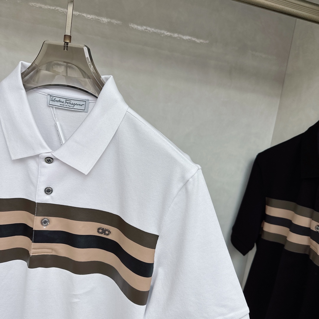 “High-End Men’s Classic Logo Polo Suit: Luxury Quality, Elegant Design, Top-Level Craftsmanship | 2025 Summer Collection” - 图片 4