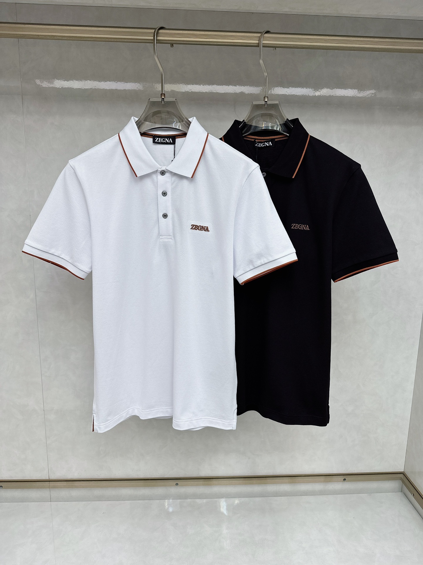 杰尼亚 2025ss夏季新款 logo男士翻领Polo衫!经典商务男款,高端男装的天花板级别的商务男