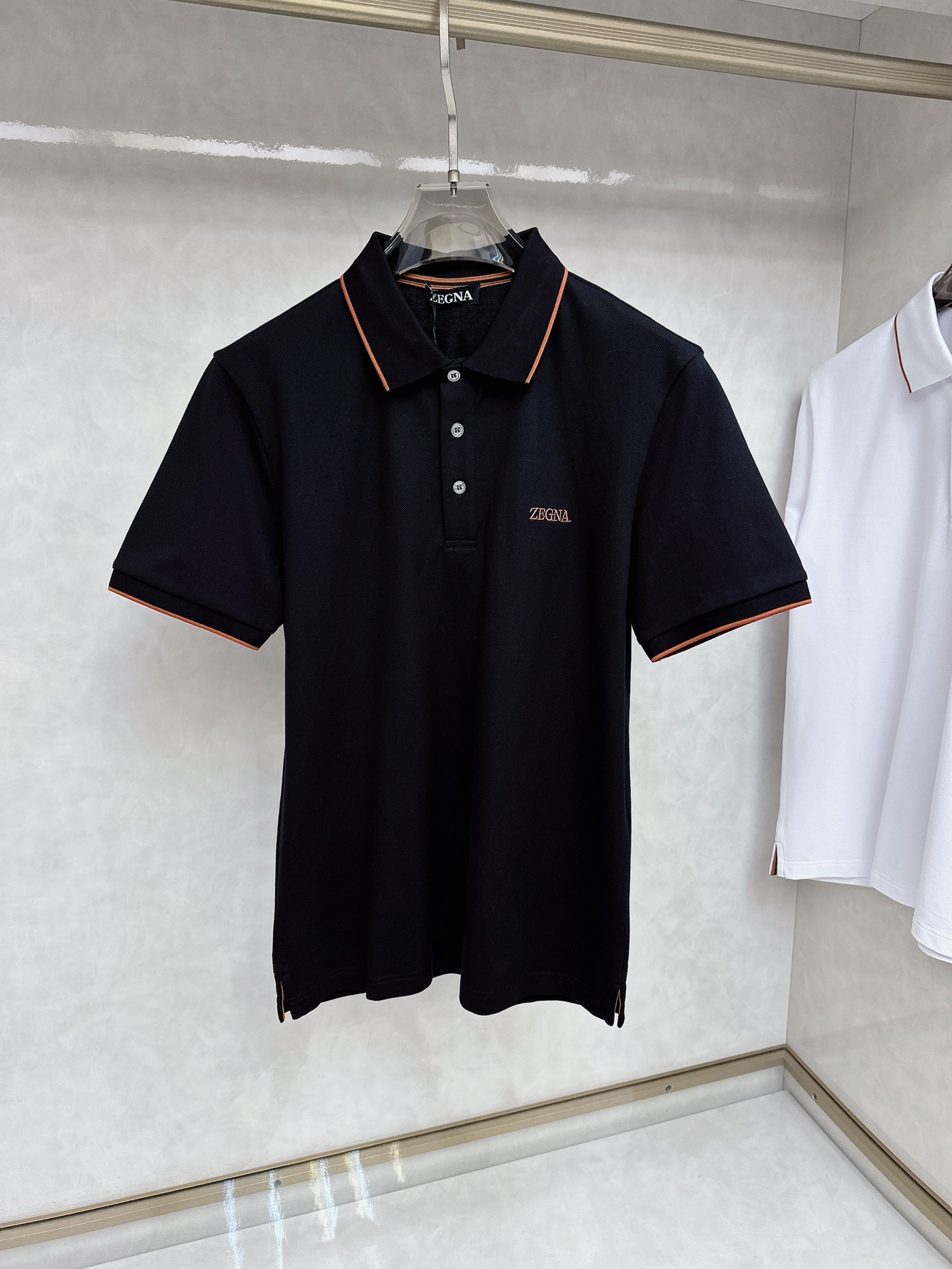 杰尼亚 2025ss夏季新款 logo男士翻领Polo衫!经典商务男款,高端男装的天花板级别的商务男