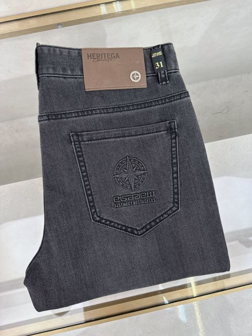 HERITEGA Concepts Men's Slim-Fit Jeans with Compass Logo, Size 29-38 1 HERITEGA Concepts Men's Slim-Fit Jeans with Compass Logo, Size 29-38