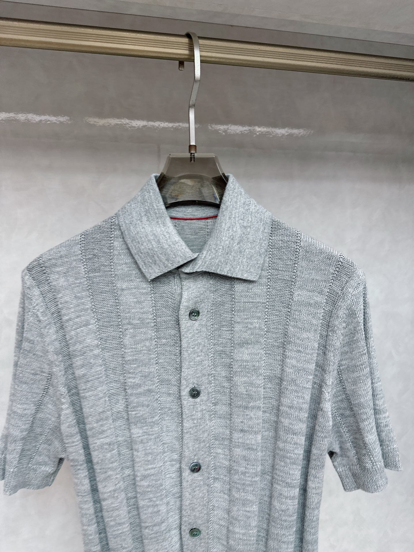  BC 25SS新款棉麻精工罗纹针织🍒针织材料的柔软感婉约优雅，让这款短袖麻棉针织拥有更胜一筹的精致感。