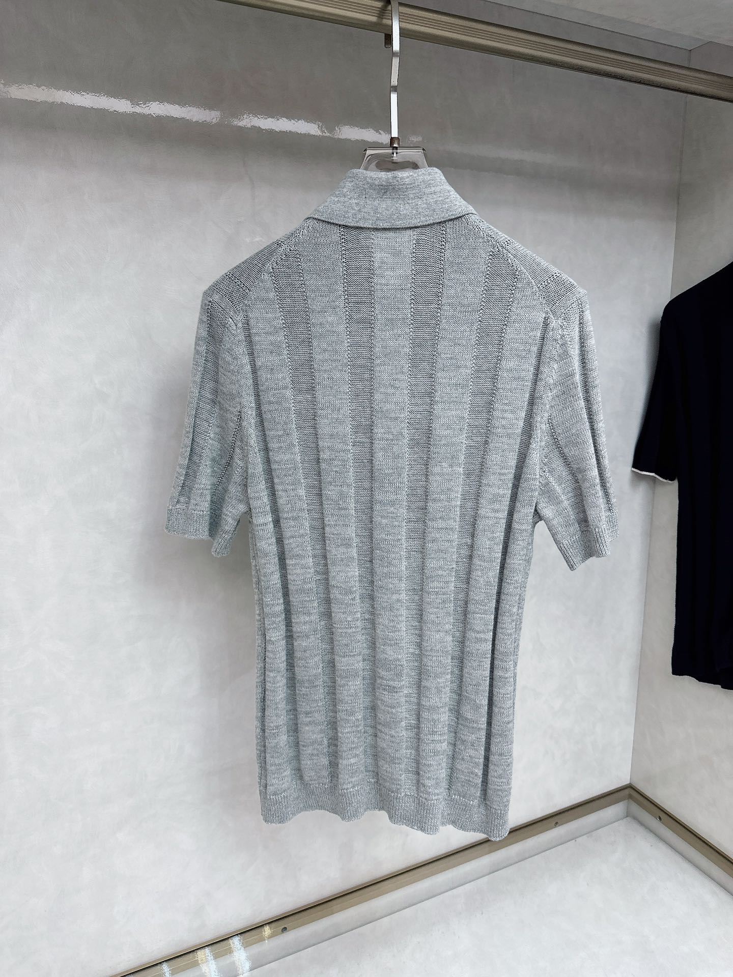  BC 25SS新款棉麻精工罗纹针织🍒针织材料的柔软感婉约优雅，让这款短袖麻棉针织拥有更胜一筹的精致感。